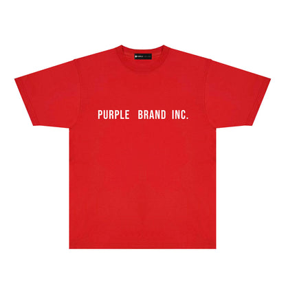 Purple Diamond Letter Graphic T-Shirt Short Sleeve Casual Streetwear Tee PUR157