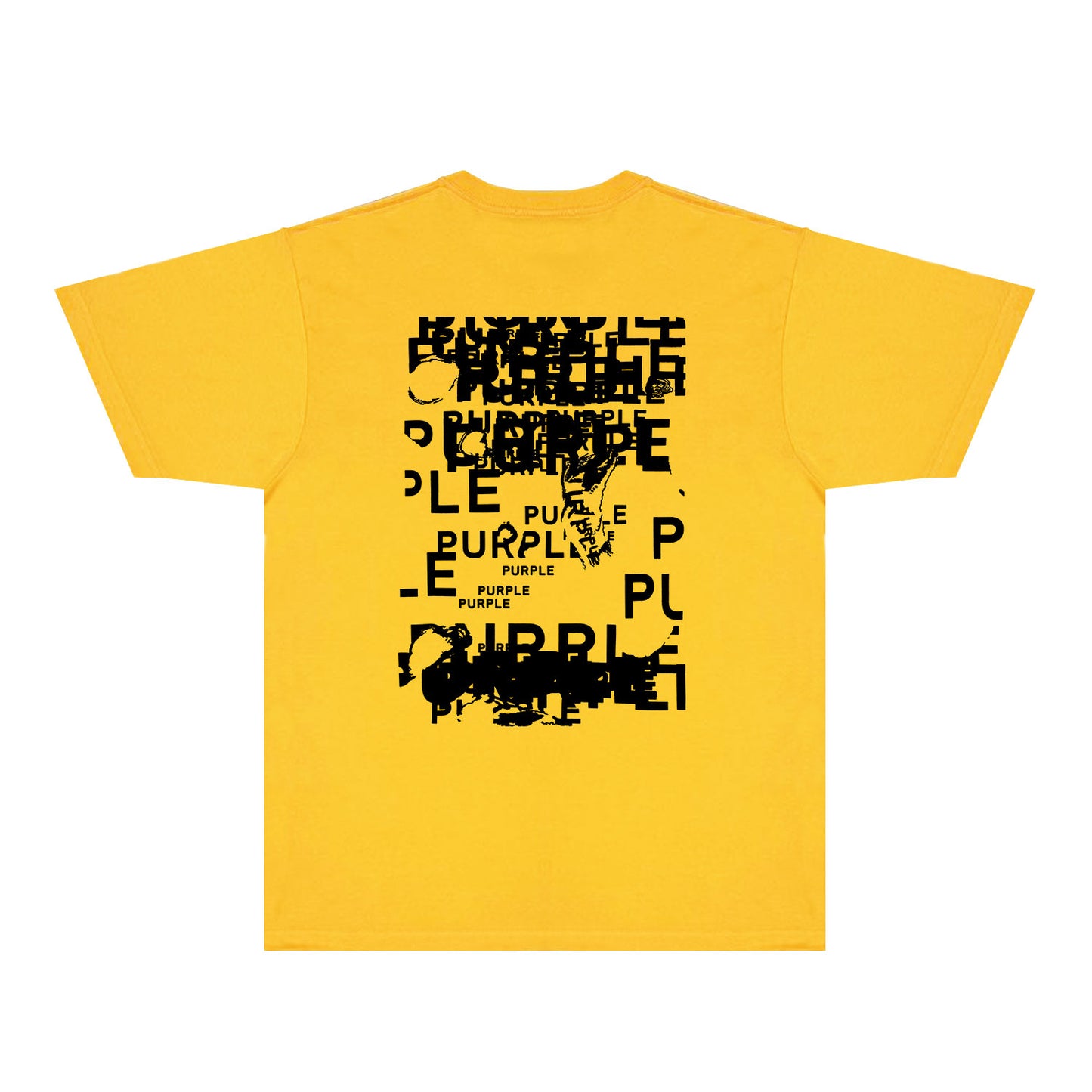 Purple Broken Point Graffiti Graphic T-Shirt Short Sleeve Casual Streetwear Tee PUR165