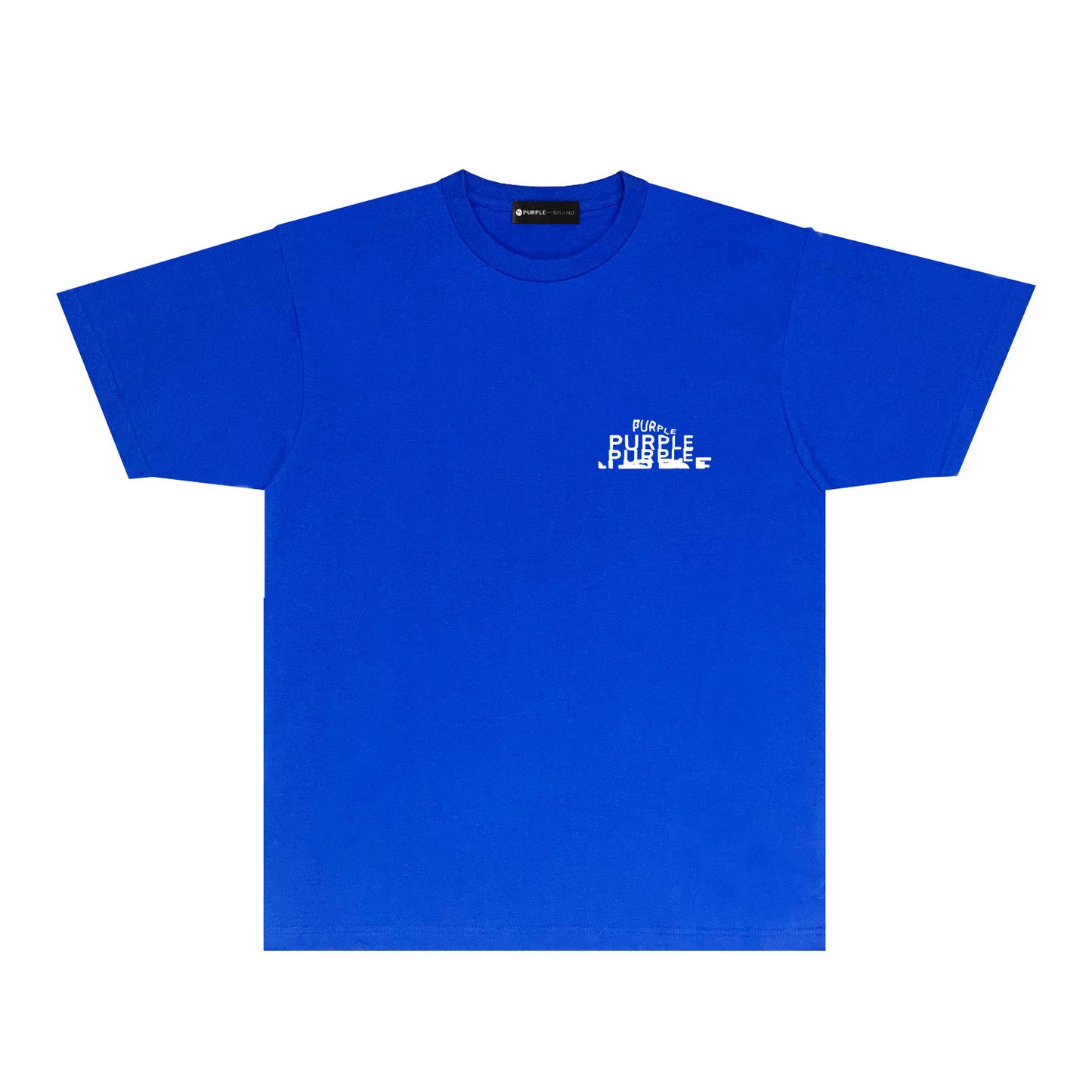 Purple Broken Point Graffiti Graphic T-Shirt Short Sleeve Casual Streetwear Tee PUR165
