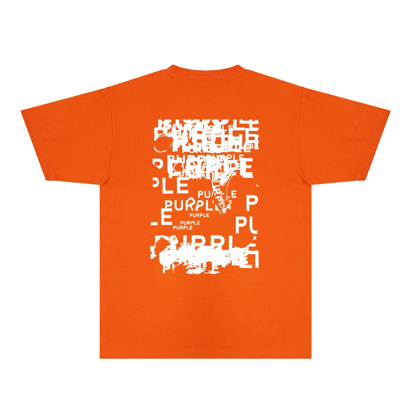 Purple Broken Point Graffiti Graphic T-Shirt Short Sleeve Casual Streetwear Tee PUR165