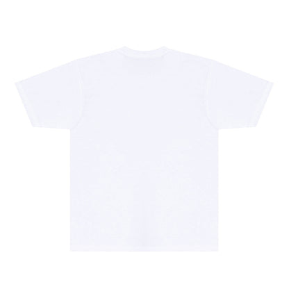 Purple Large Front Letter Graphic T-Shirt Short Sleeve Casual Streetwear Tee PUR170