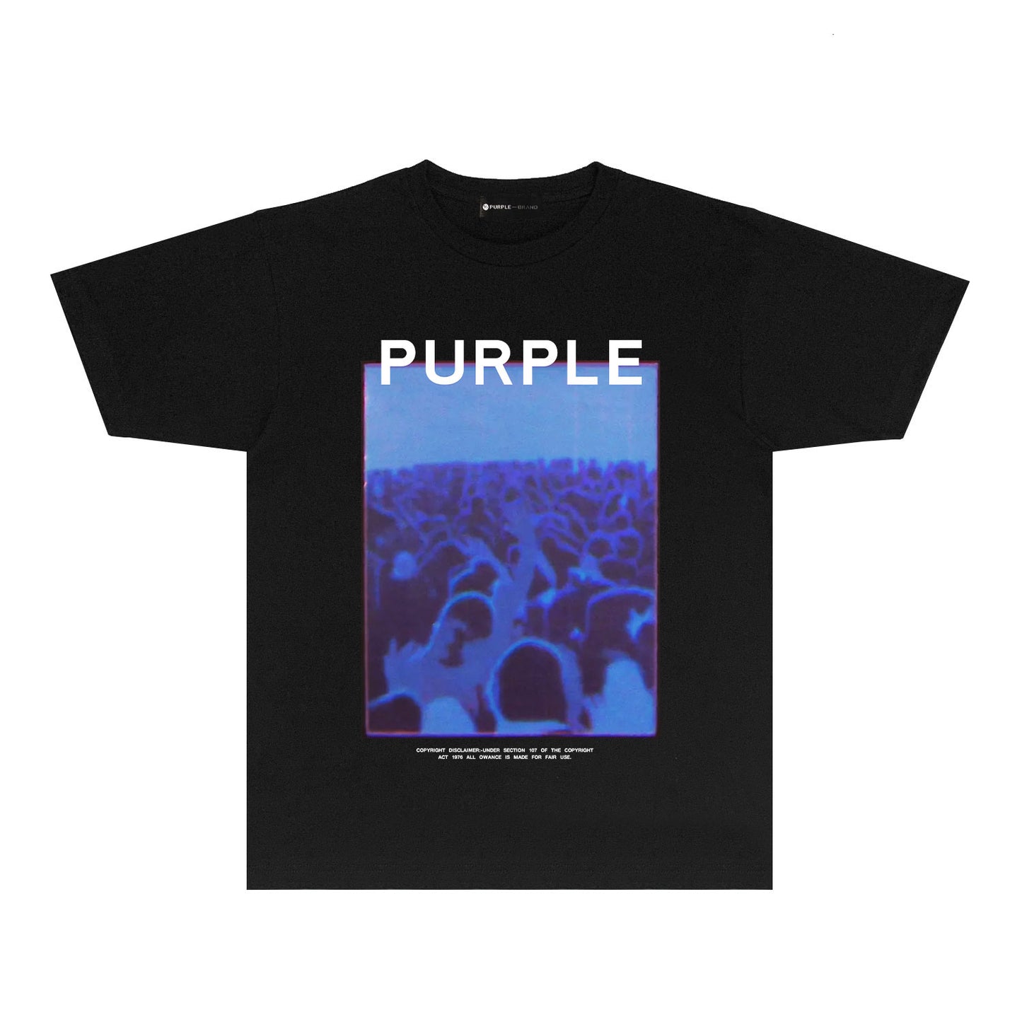Purple Blue Phantom Graphic T-Shirt Short Sleeve Casual Streetwear Tee PUR177