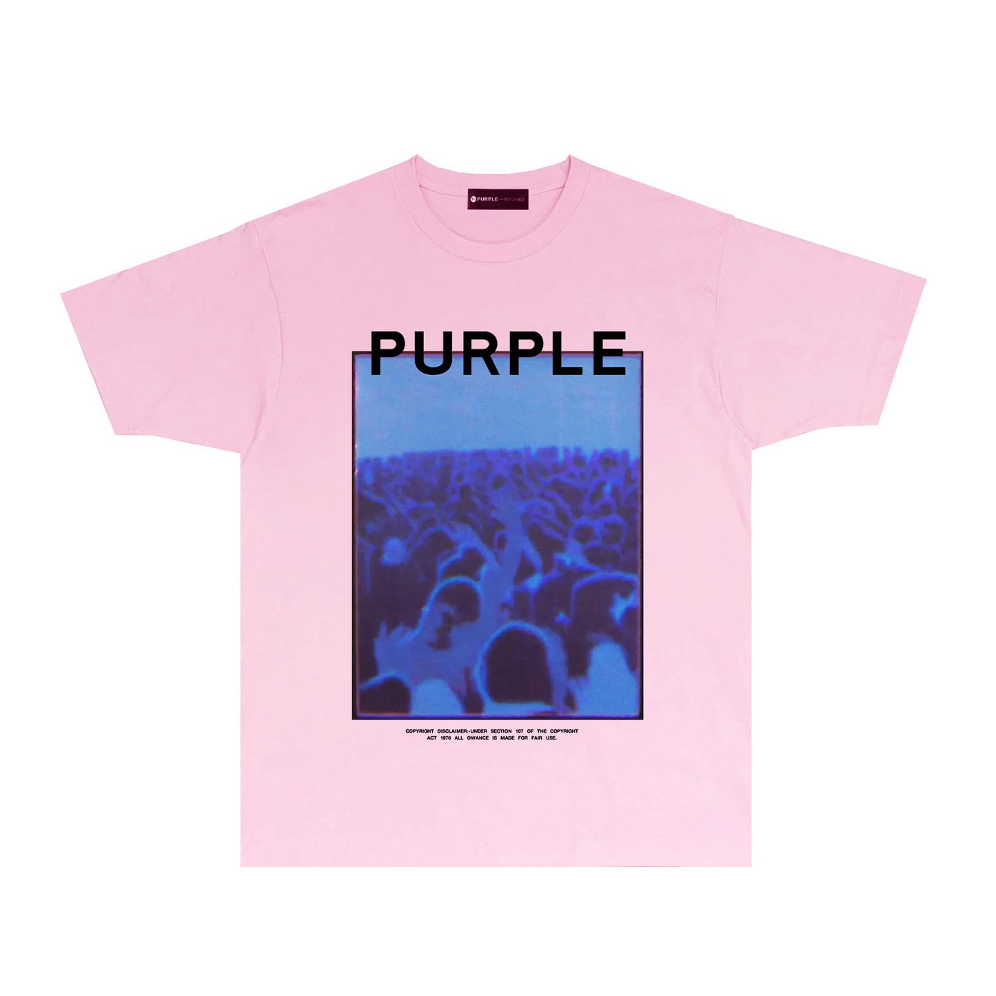 Purple Blue Phantom Graphic T-Shirt Short Sleeve Casual Streetwear Tee PUR177