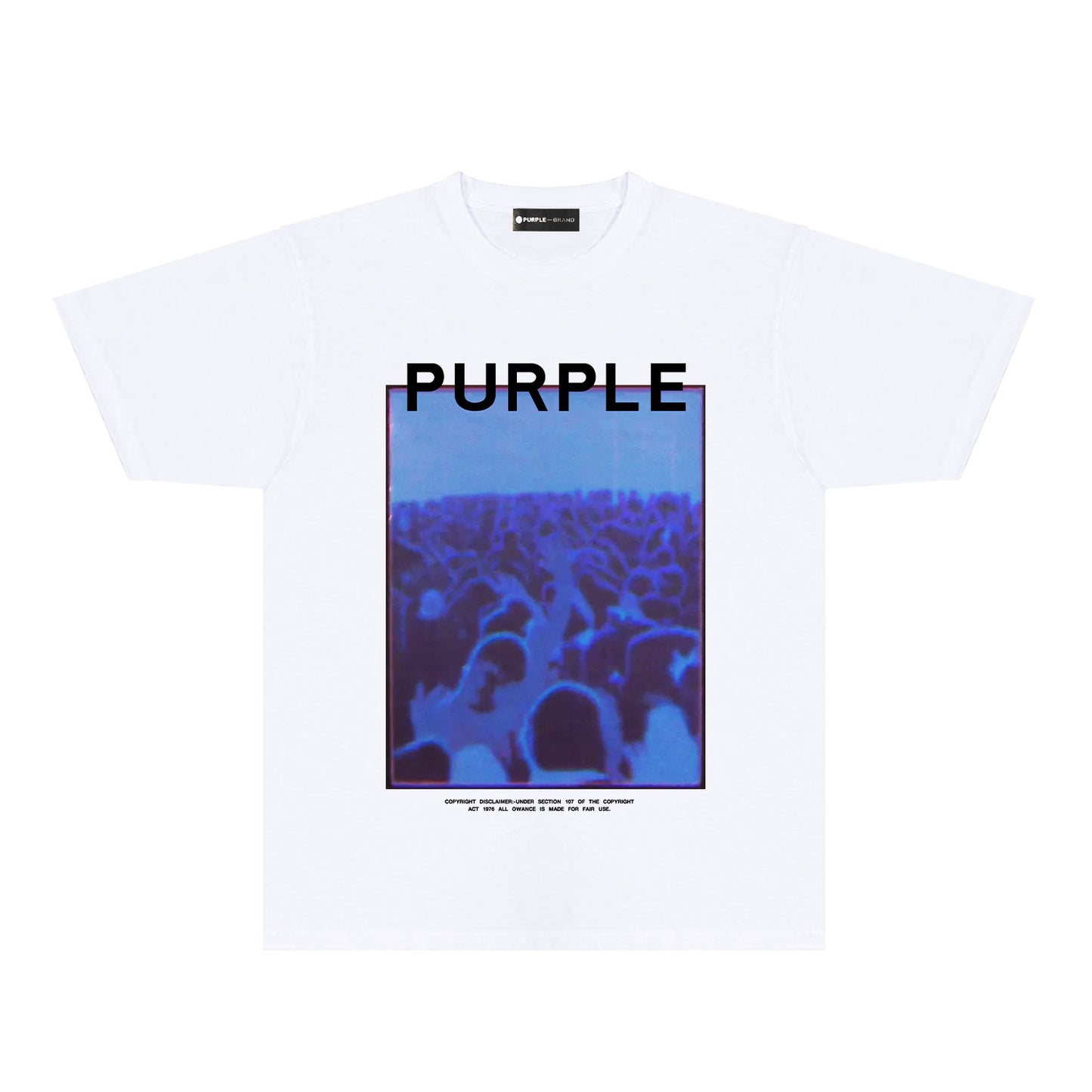 Purple Blue Phantom Graphic T-Shirt Short Sleeve Casual Streetwear Tee PUR177