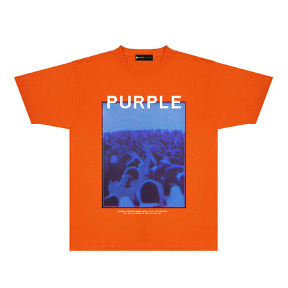 Purple Blue Phantom Graphic T-Shirt Short Sleeve Casual Streetwear Tee PUR177