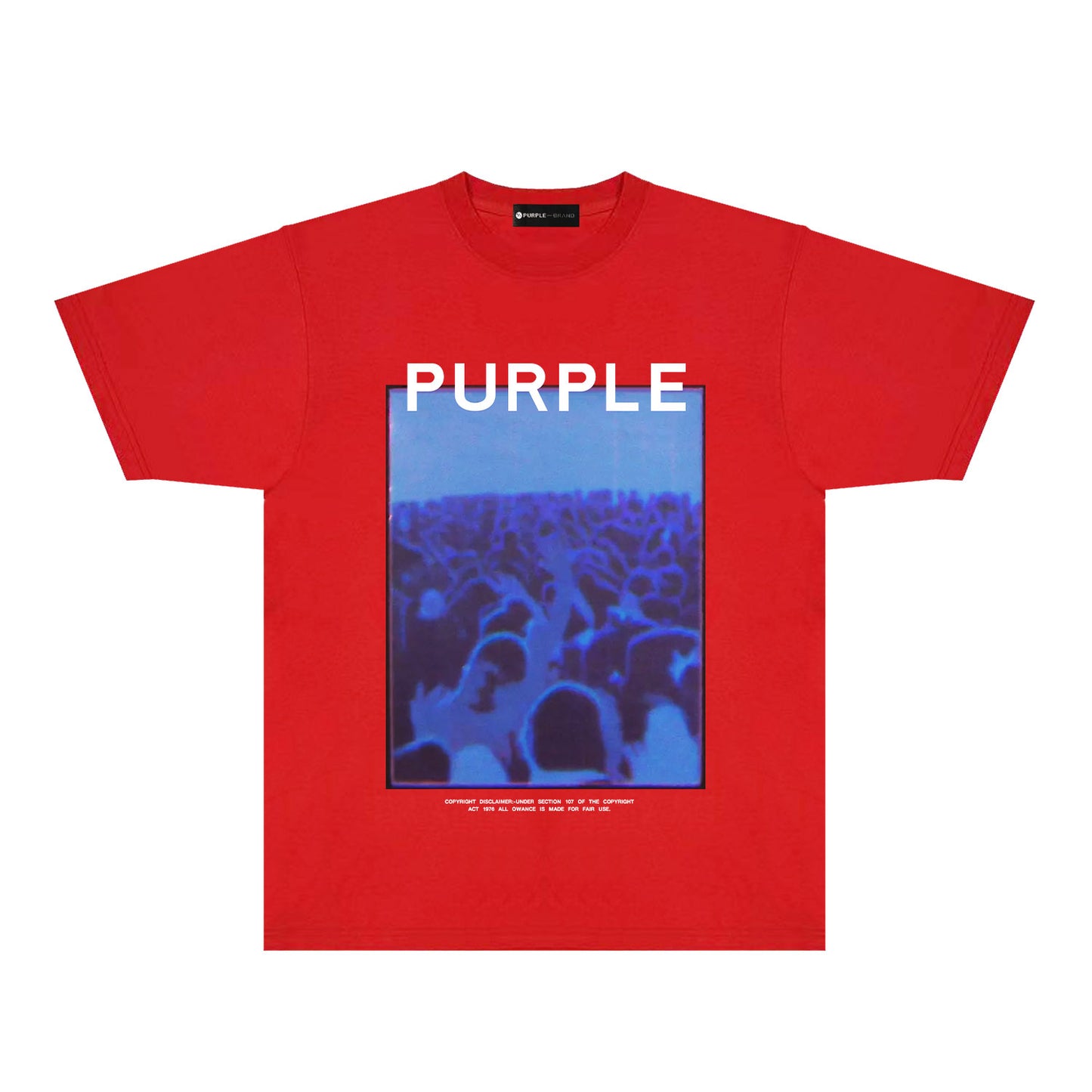 Purple Blue Phantom Graphic T-Shirt Short Sleeve Casual Streetwear Tee PUR177