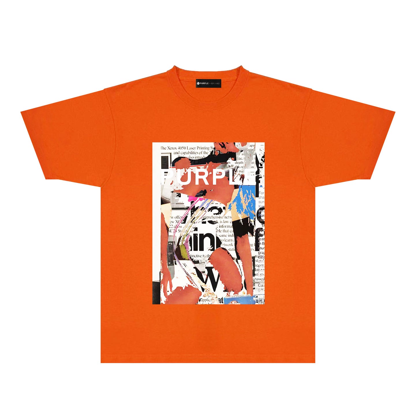 Purple Graffiti Poster Graphic T-Shirt Short Sleeve Casual Streetwear Tee PUR178