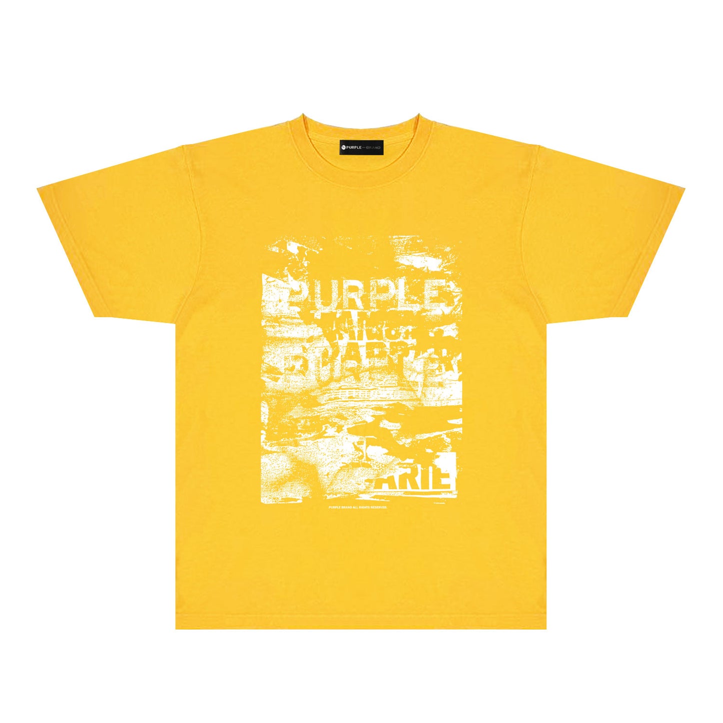 Purple Abstract Ink Blur Graphic T-Shirt Short Sleeve Casual Streetwear Tee PUR187